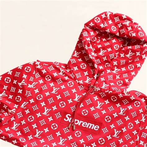 louis vuitton red hoodie